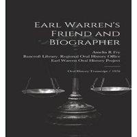 Irving Stone Earl Warren's Friend & Biographer: Oral History Transcript /