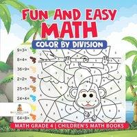 Baby Professor Fun & Easy Math: Color by Division - Math Grade 4 Children's in White
