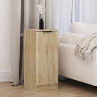 Berkfield Home Sideboard Sonoma Oak 30x30x70 cm Engineered Wood in Brown | Size: 30 x 30 x 70 cm