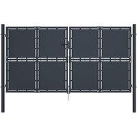 Berkfield Home Garden Gate Steel 300x175 cm Anthracite