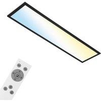 BRILONER Black Smart LED Ceiling Light Panel CCT App Voice Control 1000mm