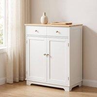 STILVORA Kitchen Floor Cabinet with Adjustable Shelf & Drawers