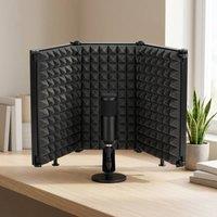 STILVORA Microphone Isolation Shield Foldable Black