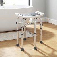 STILVORA Shower & Bath Stool with Adjustable Height in Grey
