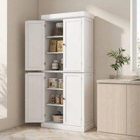 STILVORA Kitchen Cupboard with 4 Doors in White