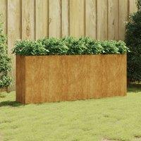 Berkfield Home Garden Raised Bed 200x40x80 cm Corten Steel in Brown | Size: 200 x 40 x 80 cm