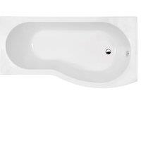 Balterley 1700 B shaped shower bath R/H in White