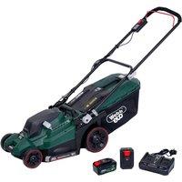 Webb 40V Cordless Rear Roller Lawn Mower 38cm with Batteries in Green | Size: 1 Pack
