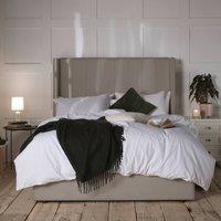 Snuggle Beds Noelle Stone Grey Storage Ottoman Bed Frame | Size: Super King