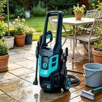 Gr8 Garden 1600W Pressure Washer 130 Bar Patio Car Cleaner in Black