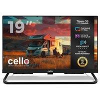 Cello 19 inch Smart 12-Volt Traveller LED TV with Tizen OS & HDMI in Black