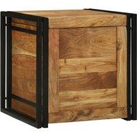 Berkfield Home Storage Box Brown 50 x 50 x 50 cm Solid Acacia wood