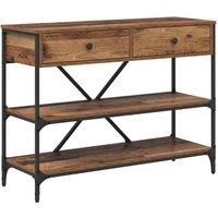 Berkfield Home Console Table Old Wood 100x34.5x75 cm Engineered Wood in Brown