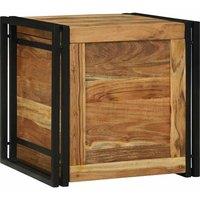Berkfield Home Storage Box Brown 50 x 50 x 50 cm Solid Acacia wood