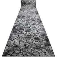 RugsX Silver Terra Runner in Grey | Size: 100 cm x 180 cm
