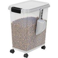 NESTLUNE 20L Pet Food Storage Container Cat Dog Dry Food Bird Seed Box in Clear | Size: 0.5m x 1m