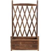 KORVIXA Indoor Outdoor Large Raised Bed Planter Box in Brown | Size: 1.25kg