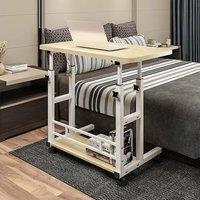 KORVIXA Laptop Table Stand Desk Bed Computer Study in Beige | Size: 100 cm
