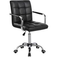KORVIXA Ergonomic Computer Desk Chair with Arms & Back in Black | Size: 100 cm x 15 cm