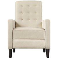 KORVIXA Modern Style Beige Fabric Armchair | Size: 100 cm x 15 cm