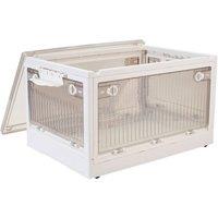 KORVIXA Folding Stackable Storage Box in White | Size: 900mm