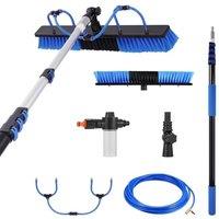 FLAVORA 7.6M TELESCOPIC WINDOW CLEANER KITS in Blue | Size: 0.6m2