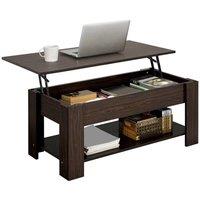 KORVIXA Wood Lift Top Coffee Table in Brown | Size: 0.6m2
