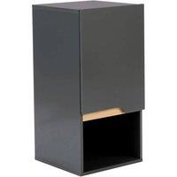VOGREX Grey Wall Mounted Bathroom Cabinet Storage Shelf Vanity Unit
