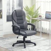 KORVIXA Charcoal Grey High Back Executive Office Chair | Size: 100 cm
