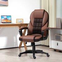KORVIXA Brown High Back Executive Office Chair | Size: 100 cm