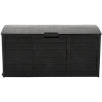 KORVIXA 290L Large Black Outdoor Cargo Garden Storage Box | Size: 100 cm x 100 cm