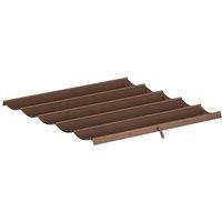 NESTLUNE 2.55x2.5 m Pergola Cover Replacement in Brown | Size: 100 cm x 15 cm