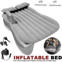 SPETLEK Foldable Inflatable Car Air Bed Rear Seat Rest Mattress in Grey
