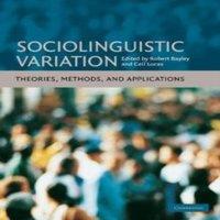 Cambridge University Press Sociolinguistic Variation: Theories, Methods, & Applications