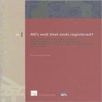 TBD All's Well that Ends Registered? : The substantive & private