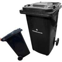 BARGAINS-GALORE 240l Black Wheelie Bin Outdoor Garden Household Commercial Industrial