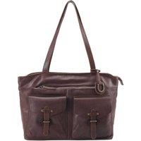 Lloyd Baker Violetta Leather Shoulder Bag in Chocolate