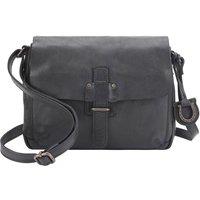 Lloyd Baker Georgia Leather Messenger-style Crossbody Bag in Black