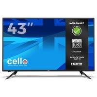 Cello 43 Full HD LED TV with Freeview T2 HD & built-in satellite tuner in Black
