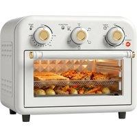 HOMCOM Air Fryer Oven, Convection Oven, 12 L in Cream