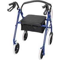 KORVIXA Folding Rollator Mobility Disability Aid Walker in Blue