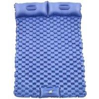 FLAVORA Drak blue Self Inflating Mattress Double Sleeping Mat Air Bed