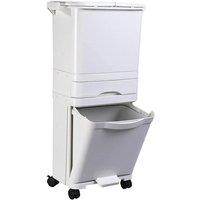 KORVIXA 42L PLASTIC TRASH BIN KITCHEN RECYCLING in White | Size: 100 cm x 100 cm