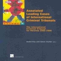 TBD Annotated Leading Cases of International Criminal Tribunals