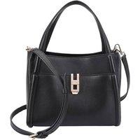 Paul Costelloe Women's Madeline Leather Multiway Grab Bag in Black