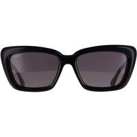 Max Mara Women's Cat Eye Shiny Black Smoke Grey MM0171 Elizabeth