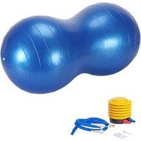 FLAVORA With pump-Yoga Gym Anti Burst Gym Roller Peanut Shape Fitness in Blue | Size: 0-12 m