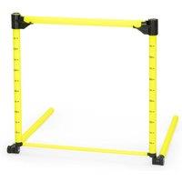 FLAVORA Adjustable Hurdles with Measuring Scale Detachable Agility Training in Yellow | Size: 0-12 m