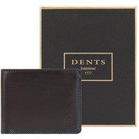 Dents Men's Cody Leather Wallet in Dark Brown
