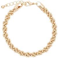 Silver Editions Golden Rope Bracelet in Gold | Size: 21 cm
